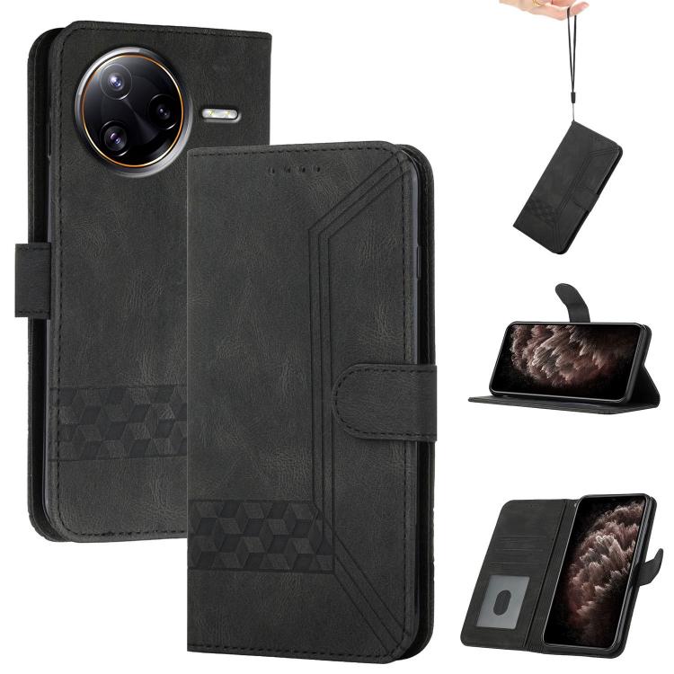 Cubic Skin Feel Flip Leather Phone Case, For Redmi Turbo 4 Pro / Poco F7, For Redmi A5 4G 171.7mm / Poco C71, For Redmi K80 Pro / Poco F7 Ultra, For Redmi K80 / Poco F7 Pro