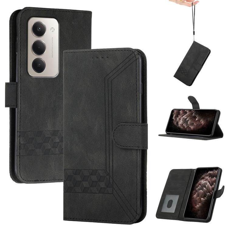 Cubic Skin Feel Flip Leather Phone Case, For Redmi K90 / Poco F8 Pro 5G, For Redmi 15 5G Global / 15 4G SEA 169.5mm, For Redmi 15 5G / 4G EU 171mm, For Redmi Turbo 4 Pro / Poco F7
