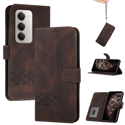 Cubic Skin Feel Flip Leather Phone Case, For Redmi K90 / Poco F8 Pro 5G, For Redmi 15 5G Global / 15 4G SEA 169.5mm, For Redmi 15 5G / 4G EU 171mm, For Redmi Turbo 4 Pro / Poco F7