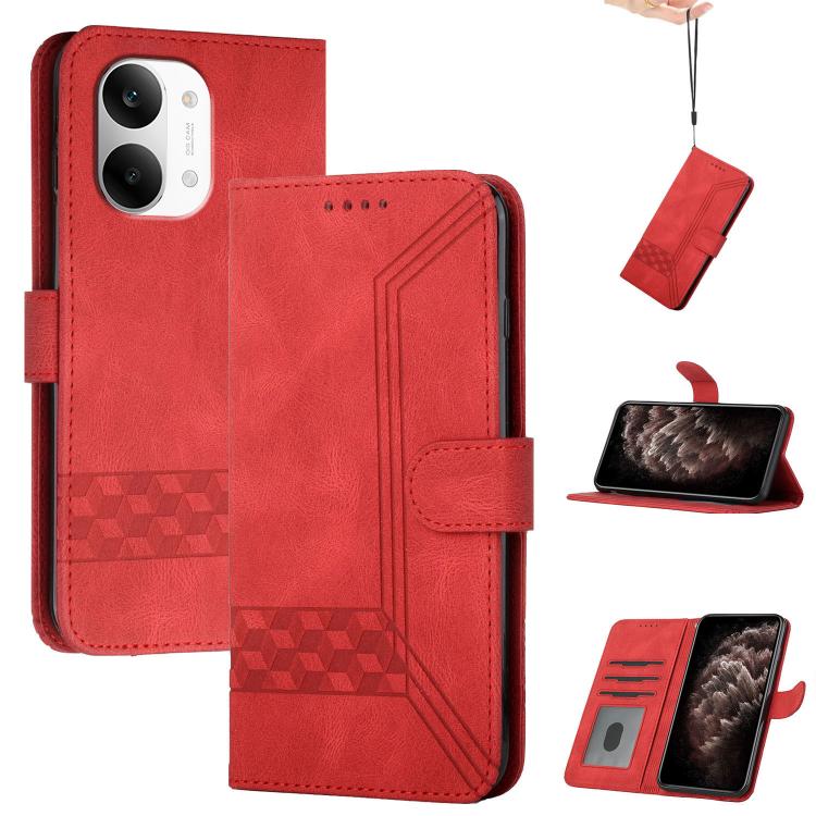 Cubic Skin Feel Flip Leather Phone Case, For Redmi Turbo 5 Max / Poco X8 Pro Max, For Redmi Turbo 5 5G / Poco X8 Pro 5G, For Redmi Note 15 4G / 5G 164mm / Poco M8 5G, For Redmi K90 Pro Max / Poco F8 Ultra