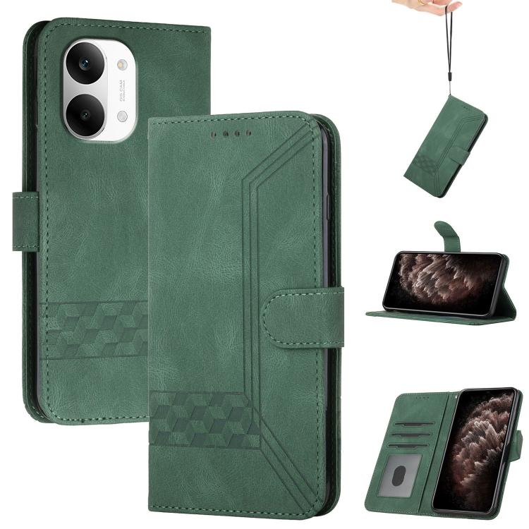 Cubic Skin Feel Flip Leather Phone Case, For Redmi Turbo 5 Max / Poco X8 Pro Max, For Redmi Turbo 5 5G / Poco X8 Pro 5G, For Redmi Note 15 4G / 5G 164mm / Poco M8 5G, For Redmi K90 Pro Max / Poco F8 Ultra
