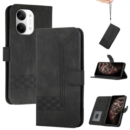 Cubic Skin Feel Flip Leather Phone Case, For Redmi Turbo 5 Max / Poco X8 Pro Max, For Redmi Turbo 5 5G / Poco X8 Pro 5G, For Redmi Note 15 4G / 5G 164mm / Poco M8 5G, For Redmi K90 Pro Max / Poco F8 Ultra