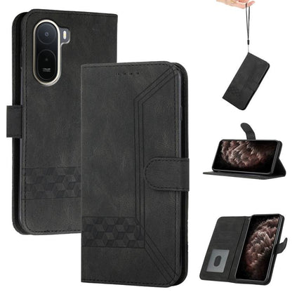 Cubic Skin Feel Flip Leather Phone Case, For Redmi K100 Pro Max 5G / Poco F9 Ultra 5G, For Redmi K100 Pro 5G / Poco F9 Pro 5G, For Redmi 17 4G / 5G Global 170mm, For Redmi A7 Pro 171mm / Poco C85x 5G