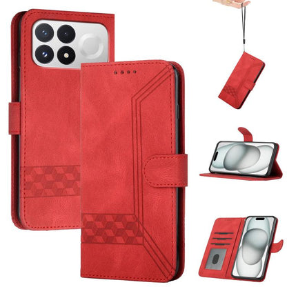 Cubic Skin Feel Flip Leather Phone Case, For Redmi K100 Pro Max 5G / Poco F9 Ultra 5G, For Redmi K100 Pro 5G / Poco F9 Pro 5G, For Redmi 17 4G / 5G Global 170mm, For Redmi A7 Pro 171mm / Poco C85x 5G