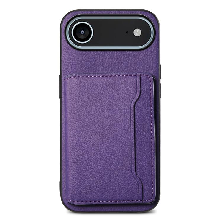 Calf Texture Card Bag Design Full Coverage Phone Case