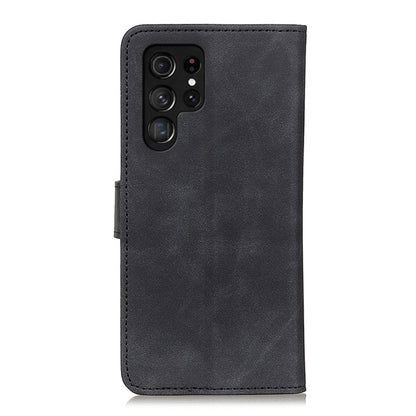 KHAZNEH Retro Texture Horizontal Flip Leather Phone Case, For Samsung Galaxy S25 Ultra 5G, For Samsung Galaxy S24 FE 5G