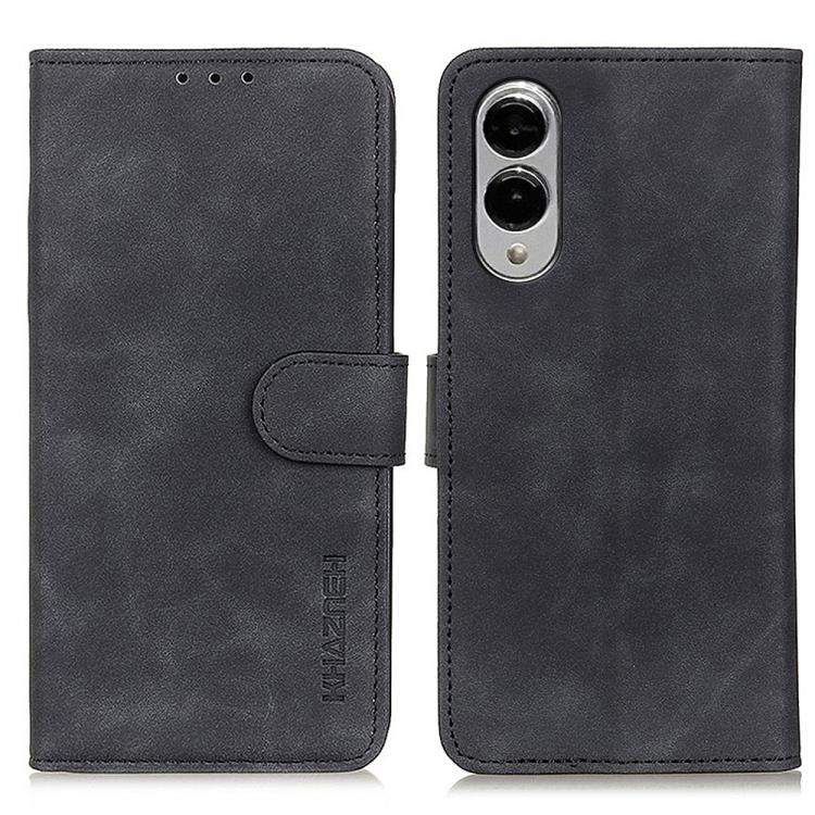 KHAZNEH Retro Texture Horizontal Flip Leather Phone Case