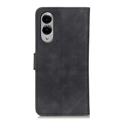 KHAZNEH Retro Texture Horizontal Flip Leather Phone Case, For Samsung Galaxy S25 Edge 5G, For Samsung Galaxy S25 Ultra 5G, For Samsung Galaxy S24 FE 5G