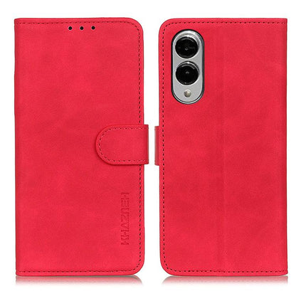KHAZNEH Retro Texture Horizontal Flip Leather Phone Case