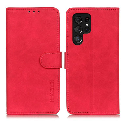 KHAZNEH Retro Texture Horizontal Flip Leather Phone Case, For Samsung Galaxy S26+ 5G, For Samsung Galaxy S26 Edge 5G, For Samsung Galaxy S26 Ultra 5G, For Samsung Galaxy S26 5G, For Samsung Galaxy S25 FE 5G, For Samsung Galaxy S25 Edge 5G
