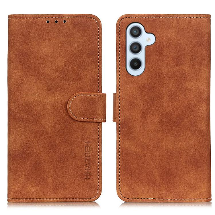 KHAZNEH Retro Texture Horizontal Flip Leather Phone Case, For Galaxy S27+ 5G, For Galaxy S26 FE 5G, For Samsung Galaxy S26+ 5G, For Samsung Galaxy S26 Edge 5G, For Samsung Galaxy S26 Ultra 5G, For Samsung Galaxy S26 5G