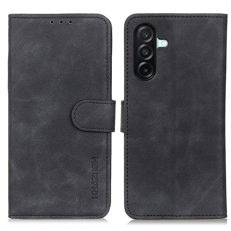 KHAZNEH Retro Texture Horizontal Flip Leather Phone Case, For Galaxy S27+ 5G, For Galaxy S26 FE 5G, For Samsung Galaxy S26+ 5G, For Samsung Galaxy S26 Edge 5G, For Samsung Galaxy S26 Ultra 5G, For Samsung Galaxy S26 5G