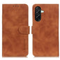 KHAZNEH Retro Texture Horizontal Flip Leather Phone Case, For Galaxy S27+ 5G, For Galaxy S26 FE 5G, For Samsung Galaxy S26+ 5G, For Samsung Galaxy S26 Edge 5G, For Samsung Galaxy S26 Ultra 5G, For Samsung Galaxy S26 5G