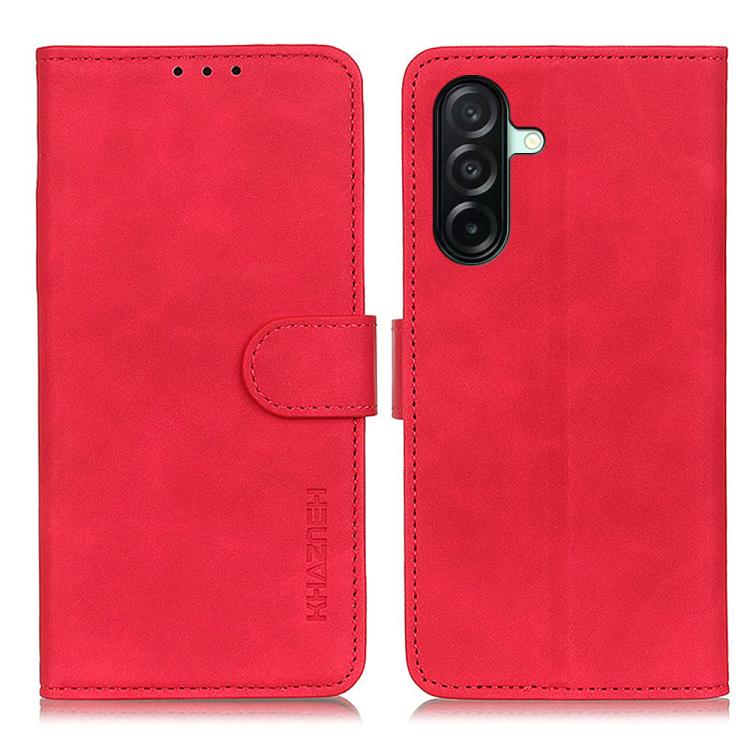 KHAZNEH Retro Texture Horizontal Flip Leather Phone Case, For Galaxy S27+ 5G, For Galaxy S26 FE 5G, For Samsung Galaxy S26+ 5G, For Samsung Galaxy S26 Edge 5G, For Samsung Galaxy S26 Ultra 5G, For Samsung Galaxy S26 5G