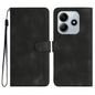 Heart Pattern Skin Feel Leather Phone Case, For Redmi Note 14 5G, For Redmi Note 14 Pro+ 5G, For Redmi Note 14 Pro 5G, For Xiaomi Redmi 13 4G