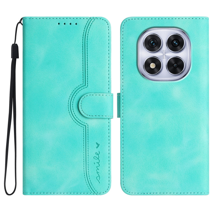 Heart Pattern Skin Feel Leather Phone Case, For Redmi Note 14 5G, For Redmi Note 14 Pro+ 5G, For Redmi Note 14 Pro 5G, For Xiaomi Redmi 13 4G