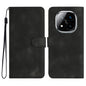Heart Pattern Skin Feel Leather Phone Case, For Redmi Note 14 5G, For Redmi Note 14 Pro+ 5G, For Redmi Note 14 Pro 5G, For Xiaomi Redmi 13 4G