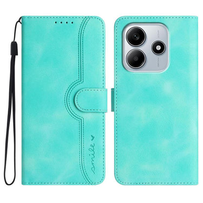 Heart Pattern Skin Feel Leather Phone Case, For Redmi Note 14 4G 164.84mm, For Redmi Turbo 4 / Xiaomi Poco X7 Pro, For Redmi Note 14 Pro 4G, For Redmi Note 14 4G 163.25mm