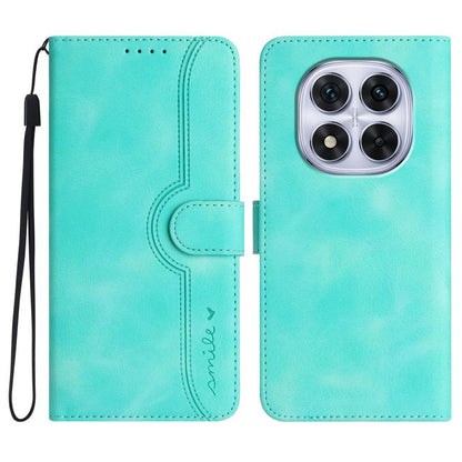 Heart Pattern Skin Feel Leather Phone Case, For Redmi Note 14 4G 164.84mm, For Redmi Turbo 4 / Poco X7 Pro, For Redmi Note 14 Pro 4G, For Redmi Note 14 4G 163.25mm