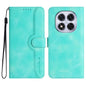 Heart Pattern Skin Feel Leather Phone Case, For Redmi Note 14 4G 164.84mm, For Redmi Turbo 4 / Poco X7 Pro, For Redmi Note 14 Pro 4G, For Redmi Note 14 4G 163.25mm
