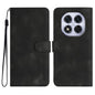 Heart Pattern Skin Feel Leather Phone Case, For Redmi Note 14 4G 164.84mm, For Redmi Turbo 4 / Xiaomi Poco X7 Pro, For Redmi Note 14 Pro 4G, For Redmi Note 14 4G 163.25mm