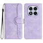 Heart Pattern Skin Feel Leather Phone Case, For Redmi Note 14 4G 164.84mm, For Redmi Turbo 4 / Poco X7 Pro, For Redmi Note 14 Pro 4G, For Redmi Note 14 4G 163.25mm