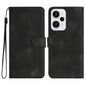 Heart Pattern Skin Feel Leather Phone Case, For Redmi Turbo 3 / Poco F6, For Redmi Note 13R Pro / Poco X6 Neo, For Redmi Note 12 Turbo / Poco F5