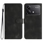 Heart Pattern Skin Feel Leather Phone Case, For Redmi Turbo 3 / Poco F6, For Redmi Note 13R Pro / Poco X6 Neo, For Redmi Note 12 Turbo / Poco F5