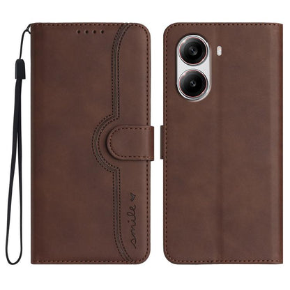 Heart Pattern Skin Feel Leather Phone Case, For Redmi Note 14 4G 164.84mm, For Redmi Turbo 4 / Poco X7 Pro, For Redmi Note 14 Pro 4G, For Redmi Note 14 4G 163.25mm