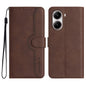 Heart Pattern Skin Feel Leather Phone Case, For Redmi Note 14 4G 164.84mm, For Redmi Turbo 4 / Xiaomi Poco X7 Pro, For Redmi Note 14 Pro 4G, For Redmi Note 14 4G 163.25mm