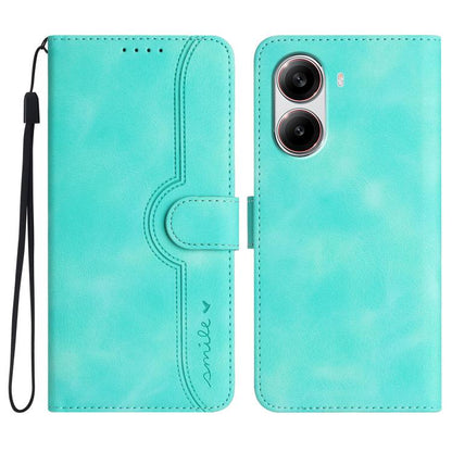 Heart Pattern Skin Feel Leather Phone Case, For Redmi Note 14 4G 164.84mm, For Redmi Turbo 4 / Xiaomi Poco X7 Pro, For Redmi Note 14 Pro 4G, For Redmi Note 14 4G 163.25mm