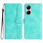 Heart Pattern Skin Feel Leather Phone Case, For Redmi Note 14 4G 164.84mm, For Redmi Turbo 4 / Xiaomi Poco X7 Pro, For Redmi Note 14 Pro 4G, For Redmi Note 14 4G 163.25mm