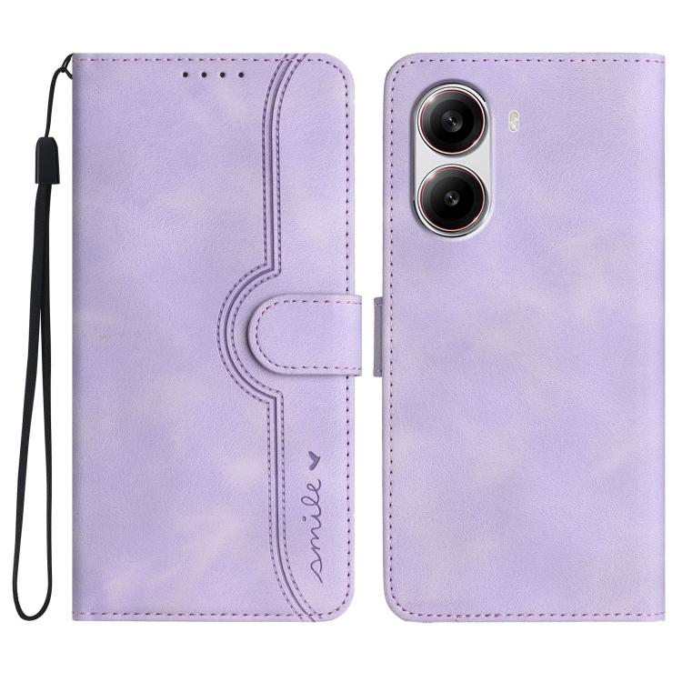 Heart Pattern Skin Feel Leather Phone Case, For Redmi Note 14 4G 164.84mm, For Redmi Turbo 4 / Xiaomi Poco X7 Pro, For Redmi Note 14 Pro 4G, For Redmi Note 14 4G 163.25mm