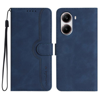 Heart Pattern Skin Feel Leather Phone Case, For Redmi Note 14 4G 164.84mm, For Redmi Turbo 4 / Xiaomi Poco X7 Pro, For Redmi Note 14 Pro 4G, For Redmi Note 14 4G 163.25mm