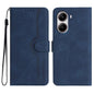Heart Pattern Skin Feel Leather Phone Case, For Redmi Note 14 4G 164.84mm, For Redmi Turbo 4 / Poco X7 Pro, For Redmi Note 14 Pro 4G, For Redmi Note 14 4G 163.25mm