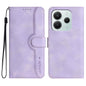 Heart Pattern Skin Feel Leather Phone Case, For Redmi Note 14 4G 164.84mm, For Redmi Turbo 4 / Poco X7 Pro, For Redmi Note 14 Pro 4G, For Redmi Note 14 4G 163.25mm