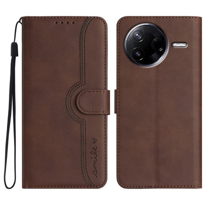 Heart Pattern Skin Feel Leather Phone Case, For Redmi Turbo 4 Pro / Xiaomi Poco F7, For Redmi A5 4G 171.7mm / Xiaomi Poco C71, For Redmi K80 Pro / Xiaomi Poco F7 Ultra, For Redmi K80 / Xiaomi Poco F7 Pro