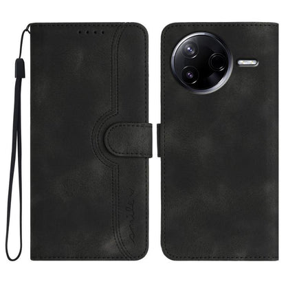 Heart Pattern Skin Feel Leather Phone Case, For Redmi Turbo 4 Pro / Xiaomi Poco F7, For Redmi A5 4G 171.7mm / Xiaomi Poco C71, For Redmi K80 Pro / Xiaomi Poco F7 Ultra, For Redmi K80 / Xiaomi Poco F7 Pro