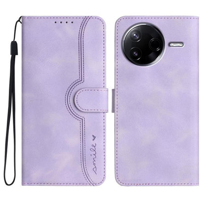 Heart Pattern Skin Feel Leather Phone Case, For Redmi Turbo 4 Pro / Xiaomi Poco F7, For Redmi A5 4G 171.7mm / Xiaomi Poco C71, For Redmi K80 Pro / Xiaomi Poco F7 Ultra, For Redmi K80 / Xiaomi Poco F7 Pro