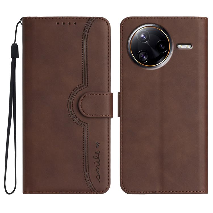 Heart Pattern Skin Feel Leather Phone Case, For Redmi Turbo 4 Pro / Xiaomi Poco F7, For Redmi A5 4G 171.7mm / Xiaomi Poco C71, For Redmi K80 Pro / Xiaomi Poco F7 Ultra, For Redmi K80 / Xiaomi Poco F7 Pro