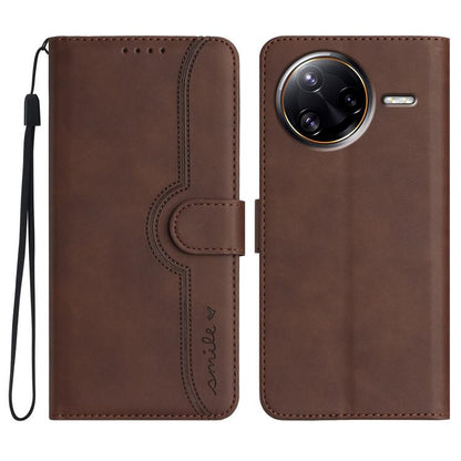 Heart Pattern Skin Feel Leather Phone Case, For Redmi Turbo 4 Pro / Xiaomi Poco F7, For Redmi A5 4G 171.7mm / Xiaomi Poco C71, For Redmi K80 Pro / Xiaomi Poco F7 Ultra, For Redmi K80 / Xiaomi Poco F7 Pro