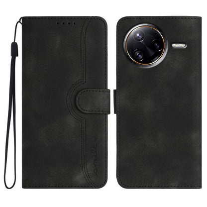 Heart Pattern Skin Feel Leather Phone Case, For Redmi Turbo 4 Pro / Xiaomi Poco F7, For Redmi A5 4G 171.7mm / Xiaomi Poco C71, For Redmi K80 Pro / Xiaomi Poco F7 Ultra, For Redmi K80 / Xiaomi Poco F7 Pro