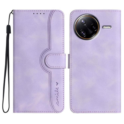 Heart Pattern Skin Feel Leather Phone Case, For Redmi Turbo 4 Pro / Xiaomi Poco F7, For Redmi A5 4G 171.7mm / Xiaomi Poco C71, For Redmi K80 Pro / Xiaomi Poco F7 Ultra, For Redmi K80 / Xiaomi Poco F7 Pro