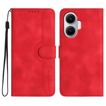 Heart Pattern Skin Feel Leather Phone Case, For Redmi Turbo 4 Pro / Poco F7, For Redmi A5 4G 171.7mm / Poco C71, For Redmi K80 Pro / Poco F7 Ultra, For Redmi K80 / Poco F7 Pro