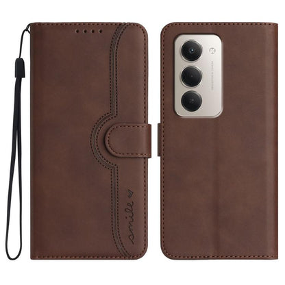 Heart Pattern Skin Feel Leather Phone Case, For Redmi Note 15 4G Global 164mm, For Redmi K90 / Xiaomi Poco F8 Pro 5G, For Redmi 15 5G Global / 15 4G SEA 169.5mm, For Redmi 15 5G / 4G EU 171mm