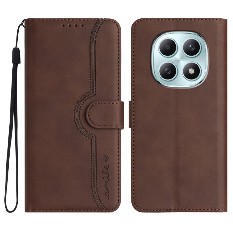Heart Pattern Skin Feel Leather Phone Case, For Redmi Note 15 4G Global 164mm, For Redmi K90 / Xiaomi Poco F8 Pro 5G, For Redmi 15 5G Global / 15 4G SEA 169.5mm, For Redmi 15 5G / 4G EU 171mm