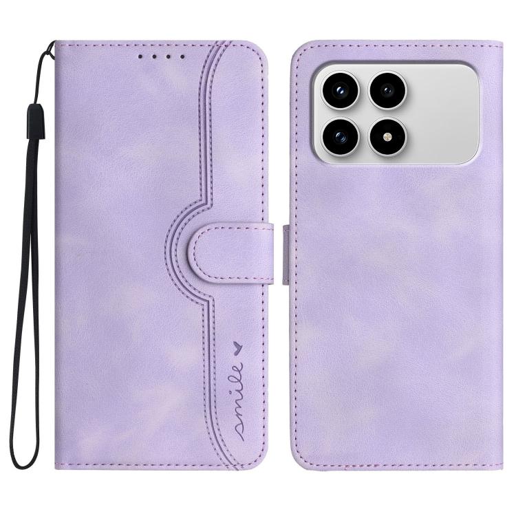 Heart Pattern Skin Feel Leather Phone Case, For Redmi Note 15 4G Global 164mm, For Redmi K90 / Xiaomi Poco F8 Pro 5G, For Redmi 15 5G Global / 15 4G SEA 169.5mm, For Redmi 15 5G / 4G EU 171mm