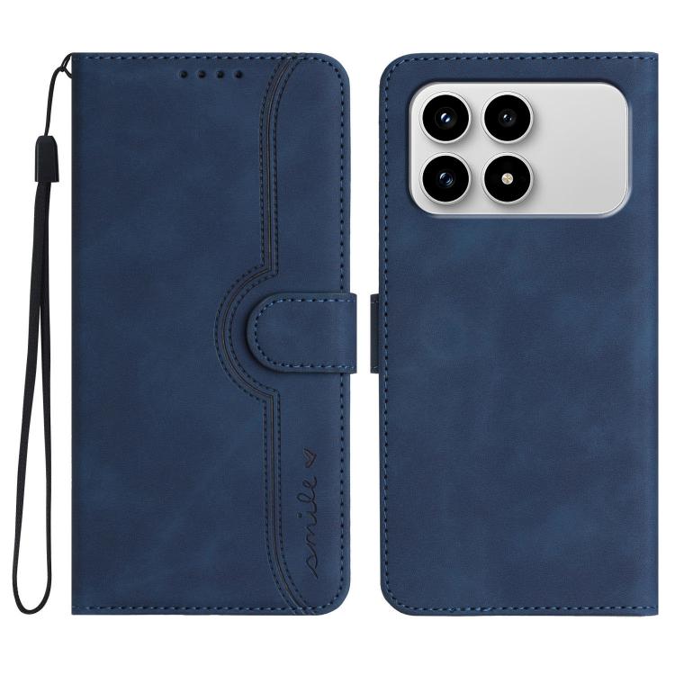 Heart Pattern Skin Feel Leather Phone Case, For Redmi Note 15 4G Global 164mm, For Redmi K90 / Xiaomi Poco F8 Pro 5G, For Redmi 15 5G Global / 15 4G SEA 169.5mm, For Redmi 15 5G / 4G EU 171mm