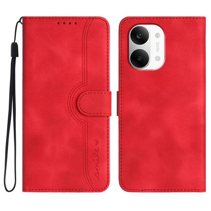 Heart Pattern Skin Feel Leather Phone Case, For Redmi A7 Pro 171mm / Poco C85x 5G, For Redmi Turbo 5 Max / Poco X8 Pro Max, For Redmi Turbo 5 5G / Poco X8 Pro 5G, For Redmi Note 15 4G / 5G 164mm / Poco M8 5G