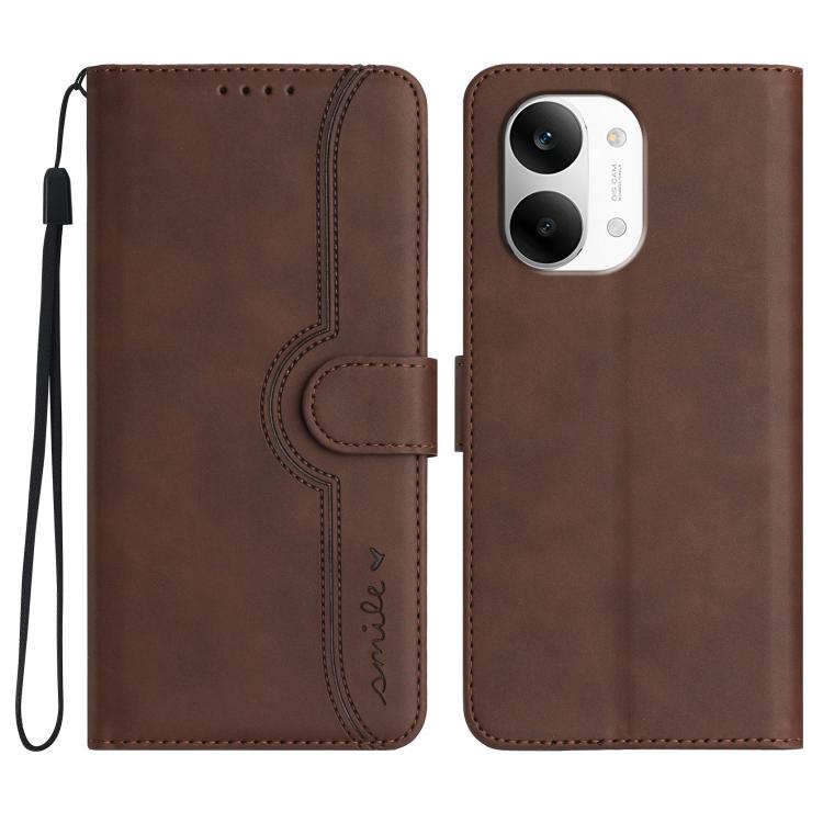 Heart Pattern Skin Feel Leather Phone Case, For Redmi A7 Pro 171mm / Poco C85x 5G, For Redmi Turbo 5 Max / Poco X8 Pro Max, For Redmi Turbo 5 5G / Poco X8 Pro 5G, For Redmi Note 15 4G / 5G 164mm / Poco M8 5G